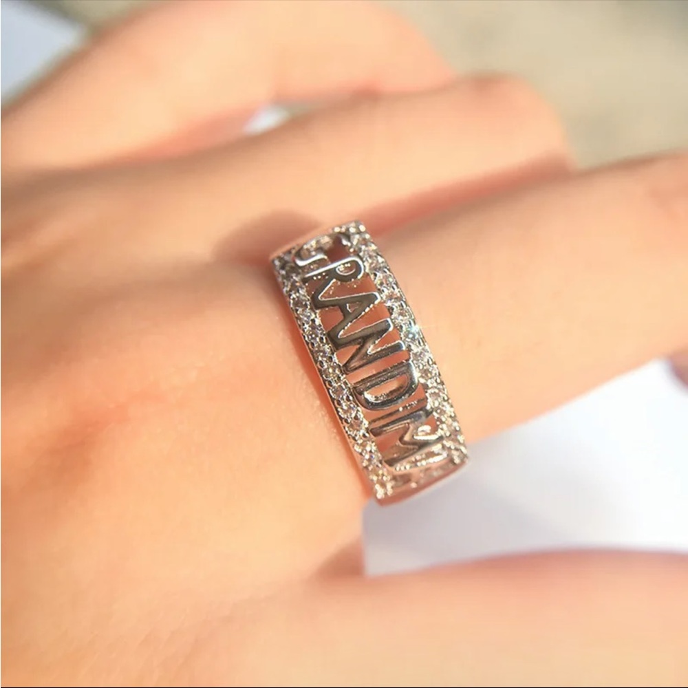 New Women’s 925 Silver Beautiful Grandma Ring - Picture 6 of 6
